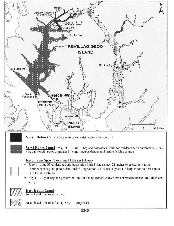 2015 KING SALMON SPORT FISHING RESTRICTIONS FOR KETCHIKAN AREA MARINE WATERS